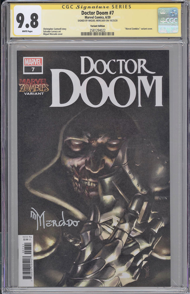 Doctor Doom #7 CGC SS 9.8 Miguel Mercado Zombie Variant