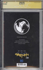Batman #50 CGC SS 9.8 Tyler Kirkham - Remarked Convention Exclusive Blank Cover