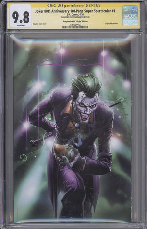 Joker 80th Anniversary #1 CGC SS 9.8 Clayton Crain Virgin Variant