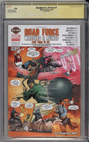 
            
                Load image into Gallery viewer, Deadpool vs. X-Force #1 CGC SS 9.8 J Scott Campbell signed Cover B Incentive Variant
            
        
