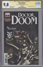 Doctor Doom #7 CGC SS 9.8 Miguel Mercado Zombie Variant - Doom Remark