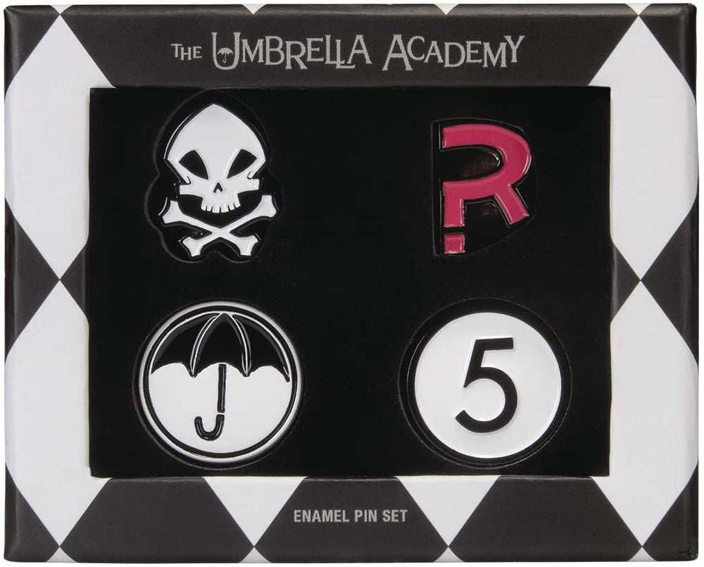 SDCC 2019 Exclusive Umbrella Academy Enamel Pin Set