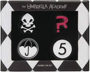 
            
                Load image into Gallery viewer, SDCC 2019 Exclusive Umbrella Academy Enamel Pin Set
            
        