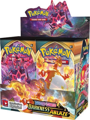 
            
                Load image into Gallery viewer, Pokemon TCG Sword and Shield Darkness Ablaze Booster Box
            
        