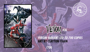 
            
                Load image into Gallery viewer, Venom #26 Clayton Crain Virgin Variant Set
            
        