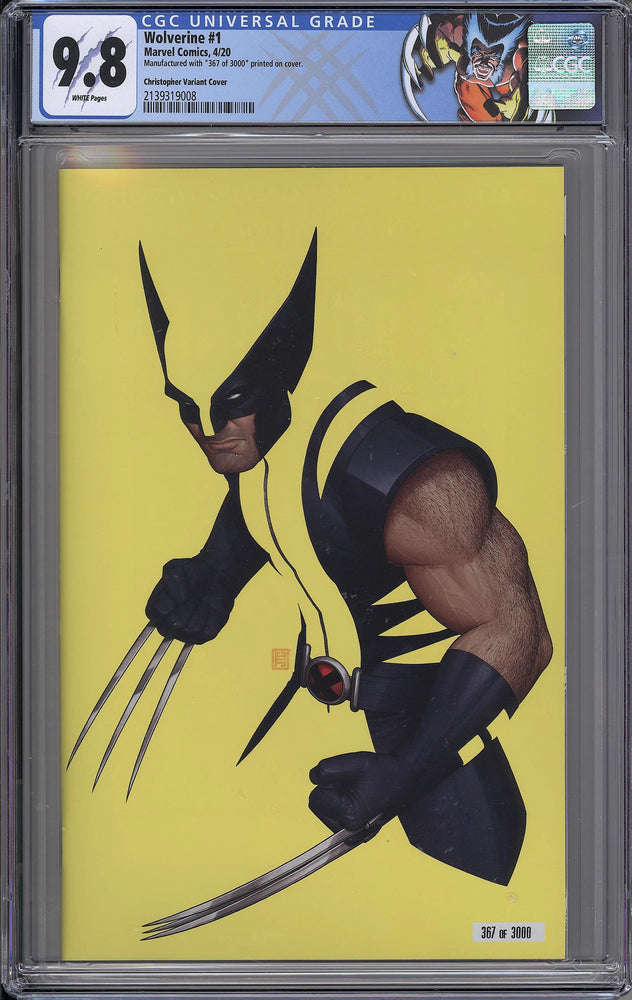 
            
                Load image into Gallery viewer, Wolverine #1 CGC 9.8 John Tyler Christopher C2E2 2020 Variant
            
        