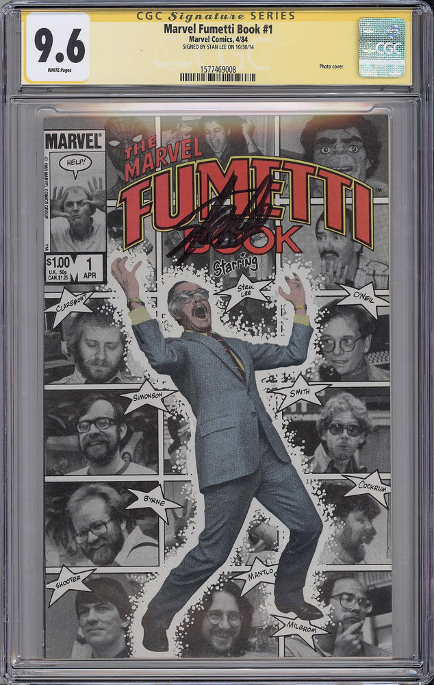 
            
                Load image into Gallery viewer, Marvel Fumetti Book #1 CGC SS 9.6 Stan Lee signed Photo Cover
            
        