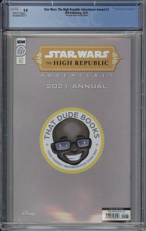 Star Wars the High Republic Adventures Annual 2021 CGC 9.8 - Ben Harvey Sketch Variant Cover