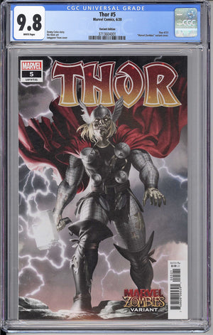 
            
                Load image into Gallery viewer, Thor #5 CGC 9.8 Zombie Variant - First Full Appearance of Black Winter
            
        