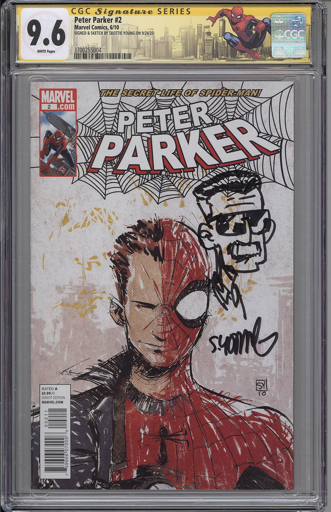 Peter Parker #2 CGC SS 9.6 Skottie Young Variant - Stan Lee Remark