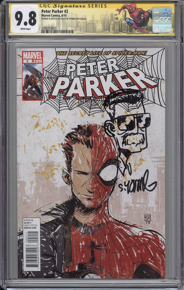 Peter Parker #2 CGC SS 9.8 Skottie Young Variant - Stan Lee Remark