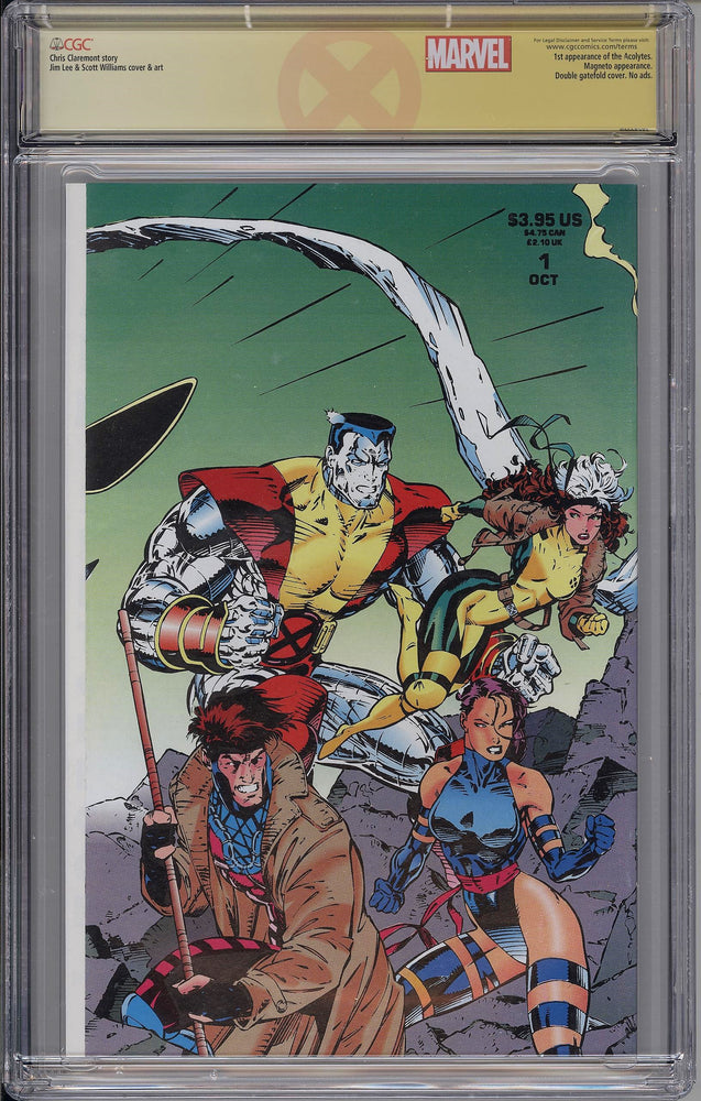 
            
                Load image into Gallery viewer, X-Men #1 CGC SS 9.8 Gatefold Variant - Stan Lee &amp;amp; Chris Claremont signed
            
        
