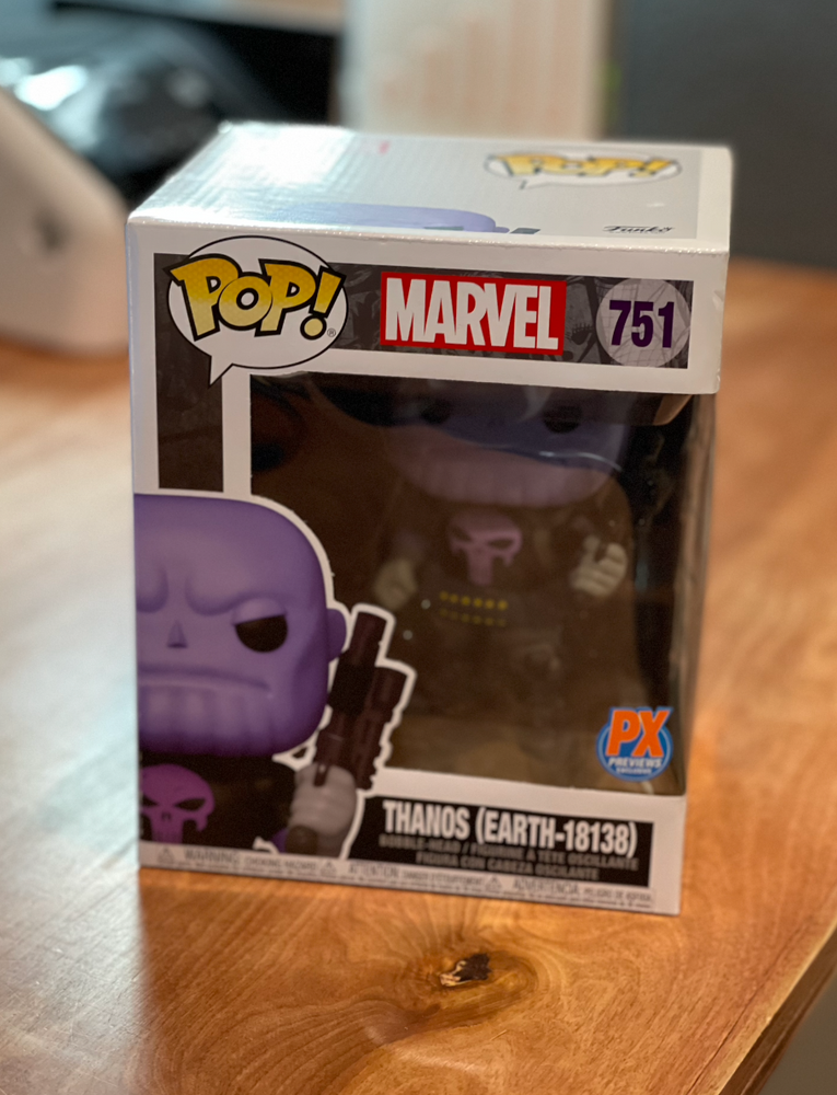 Funko POP Super Marvel Heroes Thanos Earth-18138 PX 6in figure - Thanos Punisher